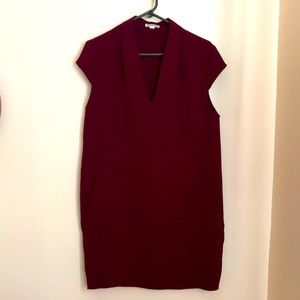 Maroon size 10 Whistles dress